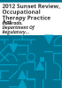 2012_sunset_review__Occupational_Therapy_Practice_Act